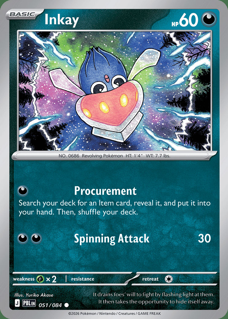 Inkay 051 — Pitch Black (English Pokémon TCG card)