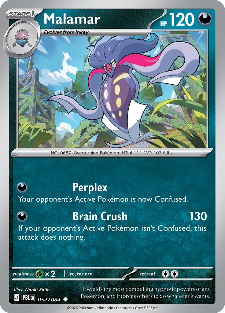 Malamar 052 — Pitch Black (English Pokémon TCG card)