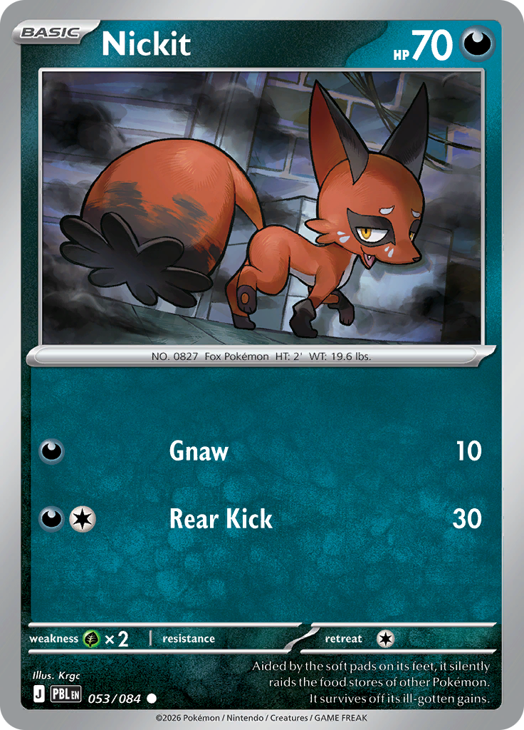 Nickit 053 — Pitch Black (English Pokémon TCG card)