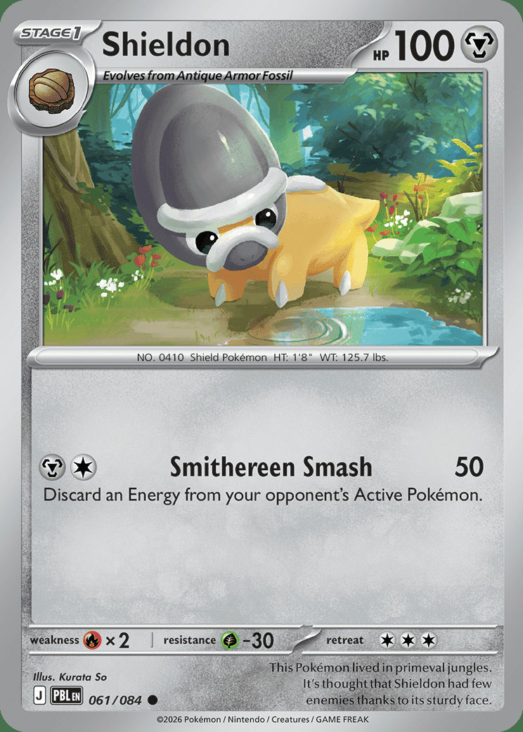 Shieldon 061 — Pitch Black (English Pokémon TCG card)