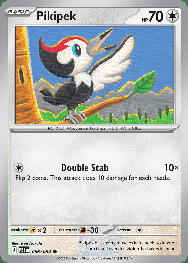 Pikipek 066 — Pitch Black (English Pokémon TCG card)