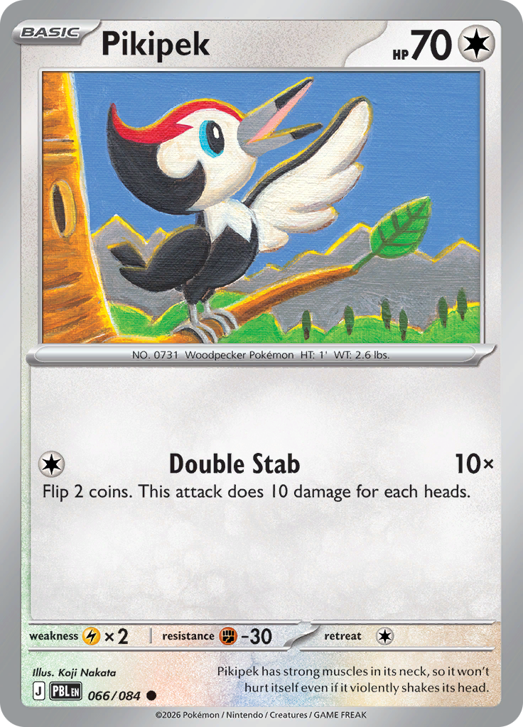 Pikipek 066 — Pitch Black (English Pokémon TCG card)