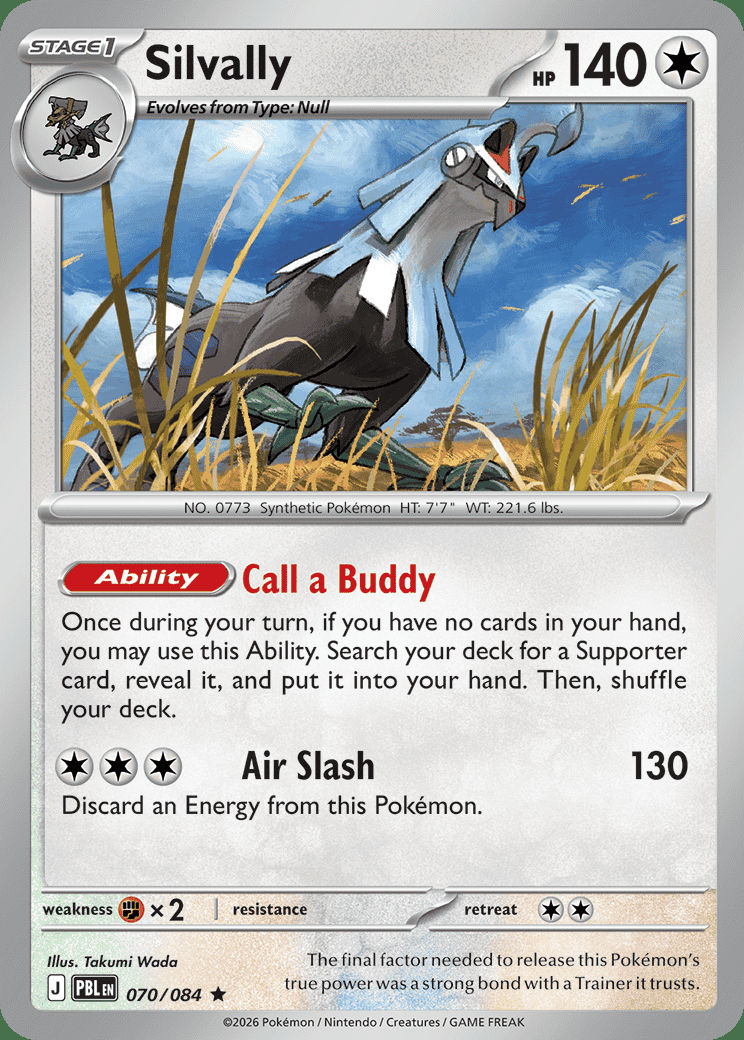 Silvally 070 — Pitch Black (English Pokémon TCG card)