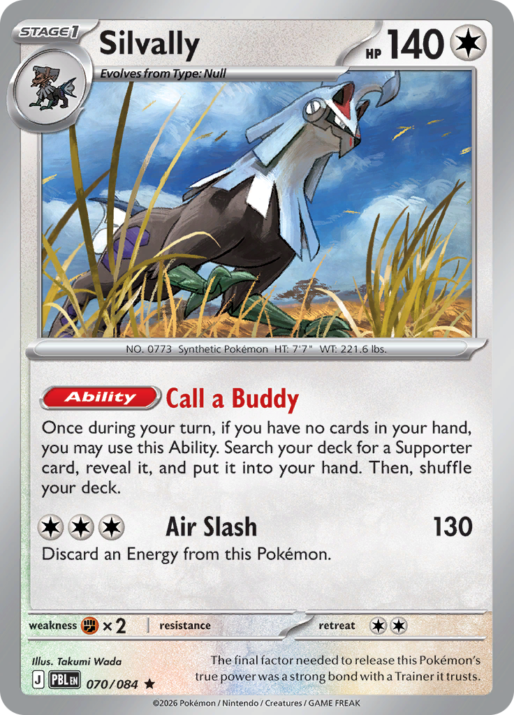 Silvally 070 — Pitch Black (English Pokémon TCG card)