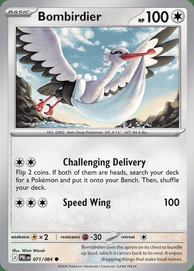 Bombirdier 071 — Pitch Black (English Pokémon TCG card)