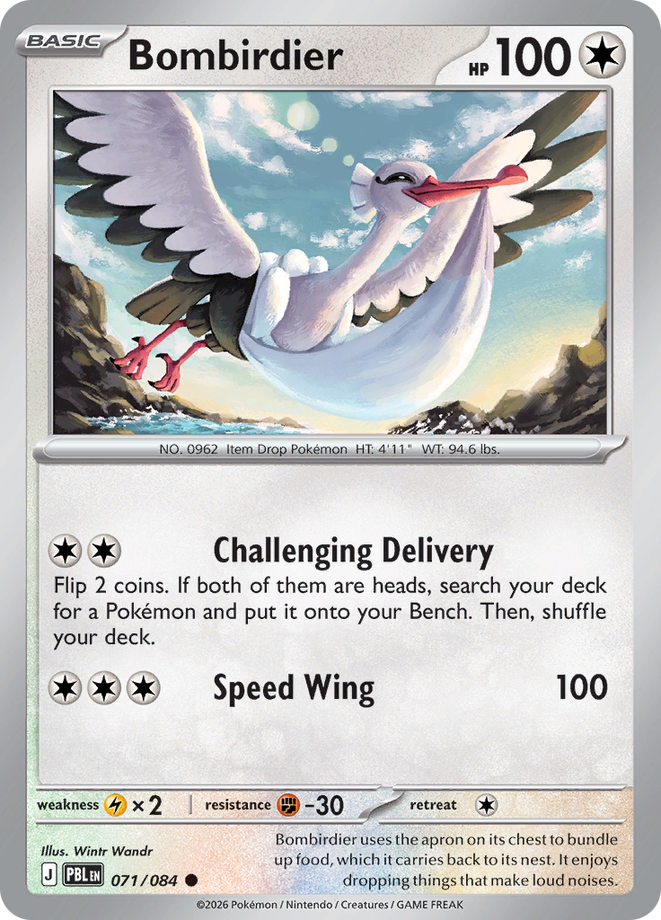 Bombirdier 071 — Pitch Black (English Pokémon TCG card)