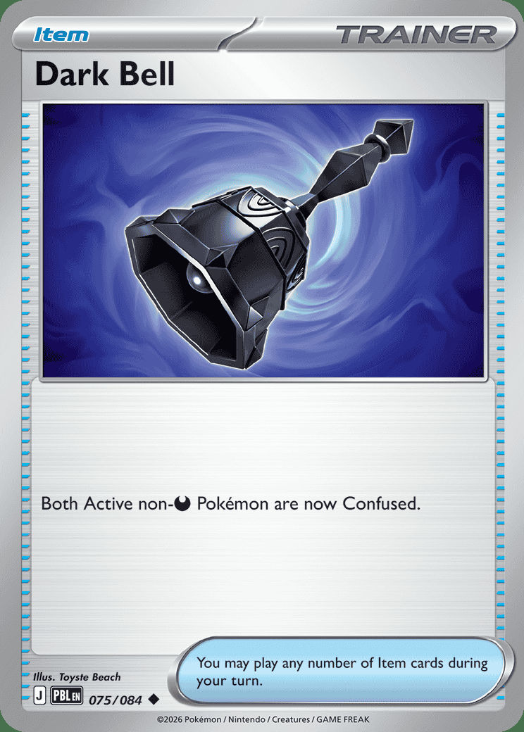 Dark Bell 075 — Pitch Black (English Pokémon TCG card)