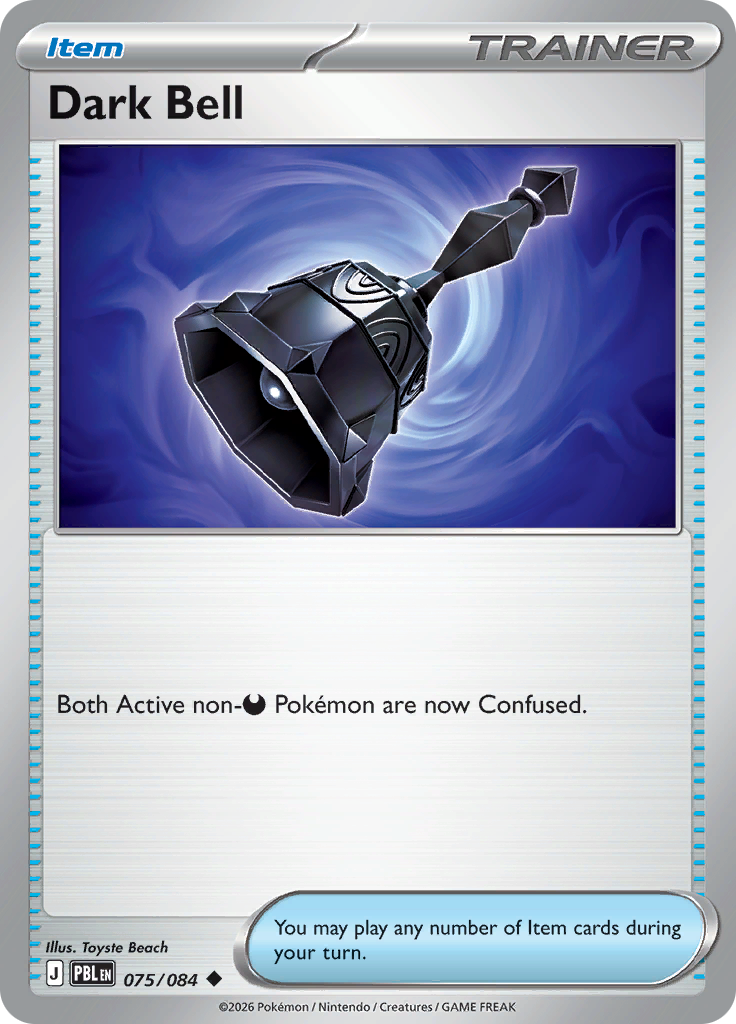 Dark Bell 075 — Pitch Black (English Pokémon TCG card)