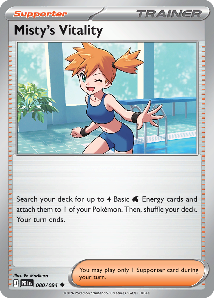 Misty's Vitality 080 — Pitch Black (English Pokémon TCG card)