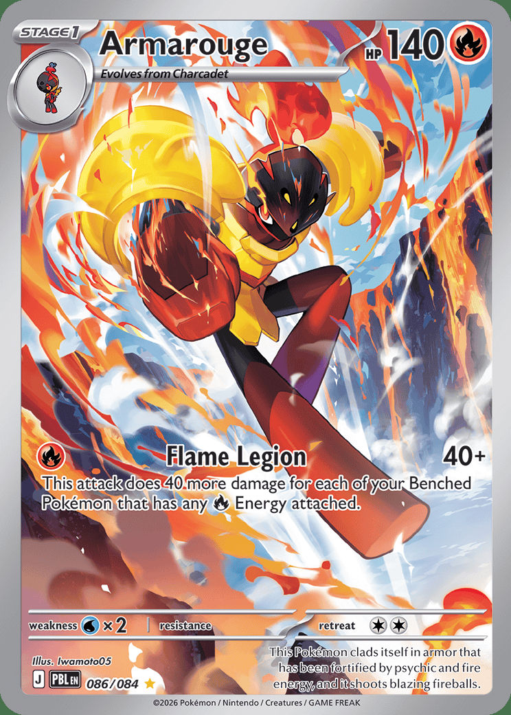 Armarouge 086 — Pitch Black (English Pokémon TCG card)