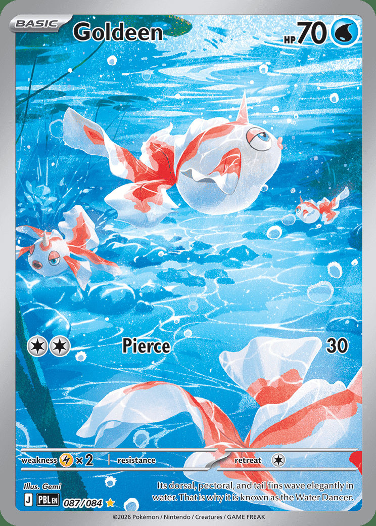 Goldeen 087 — Pitch Black (English Pokémon TCG card)