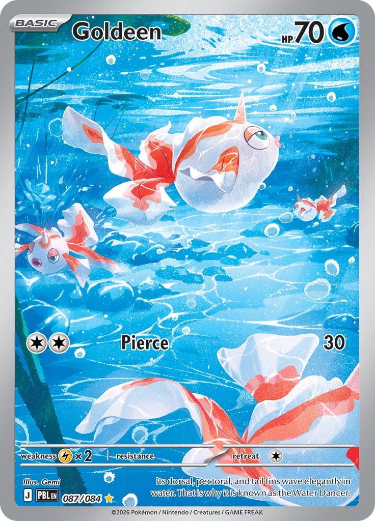 Goldeen 087 — Pitch Black (English Pokémon TCG card)
