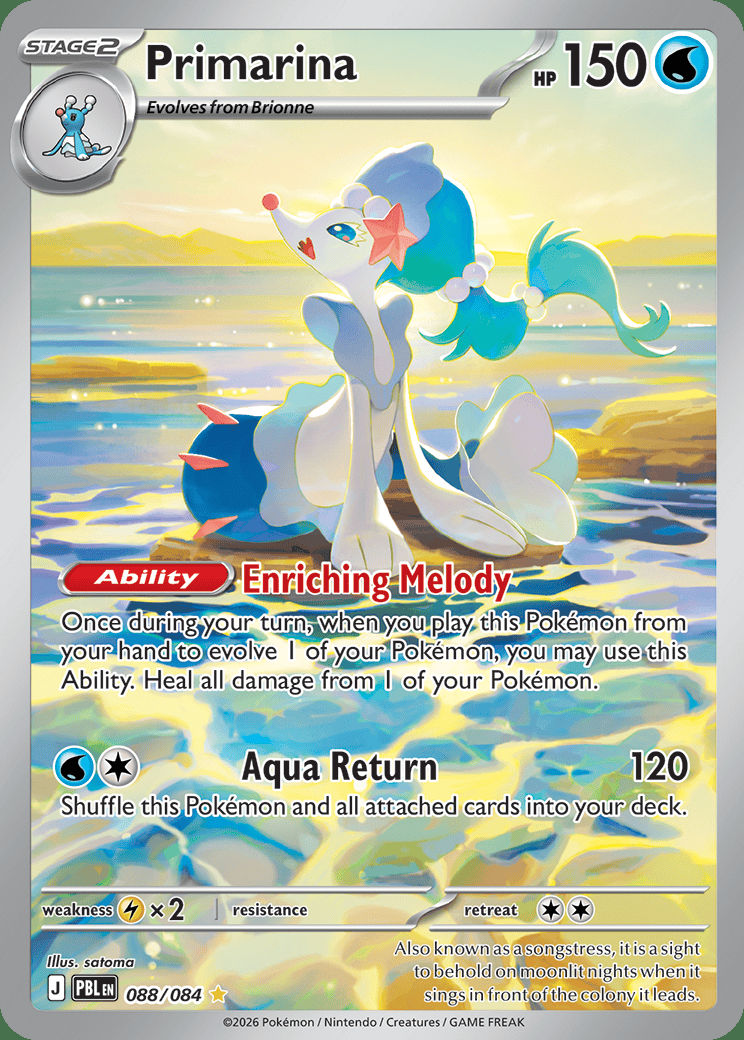 Primarina 088 — Pitch Black (English Pokémon TCG card)