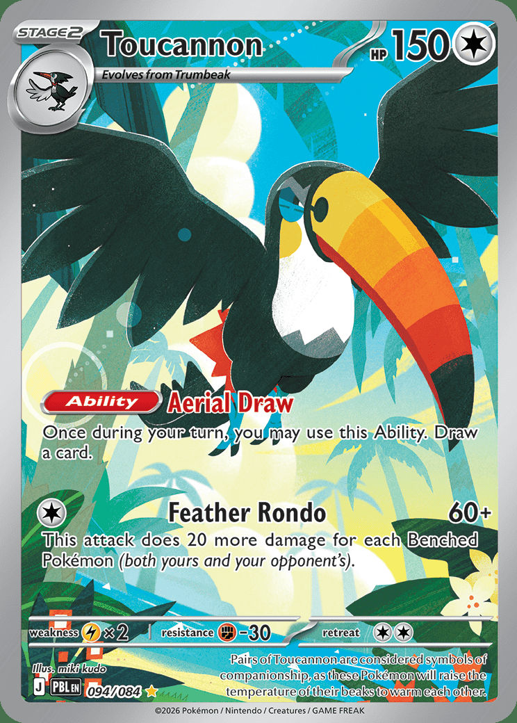 Toucannon 094 — Pitch Black (English Pokémon TCG card)