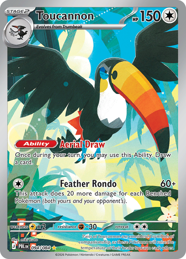 Toucannon 094 — Pitch Black (English Pokémon TCG card)