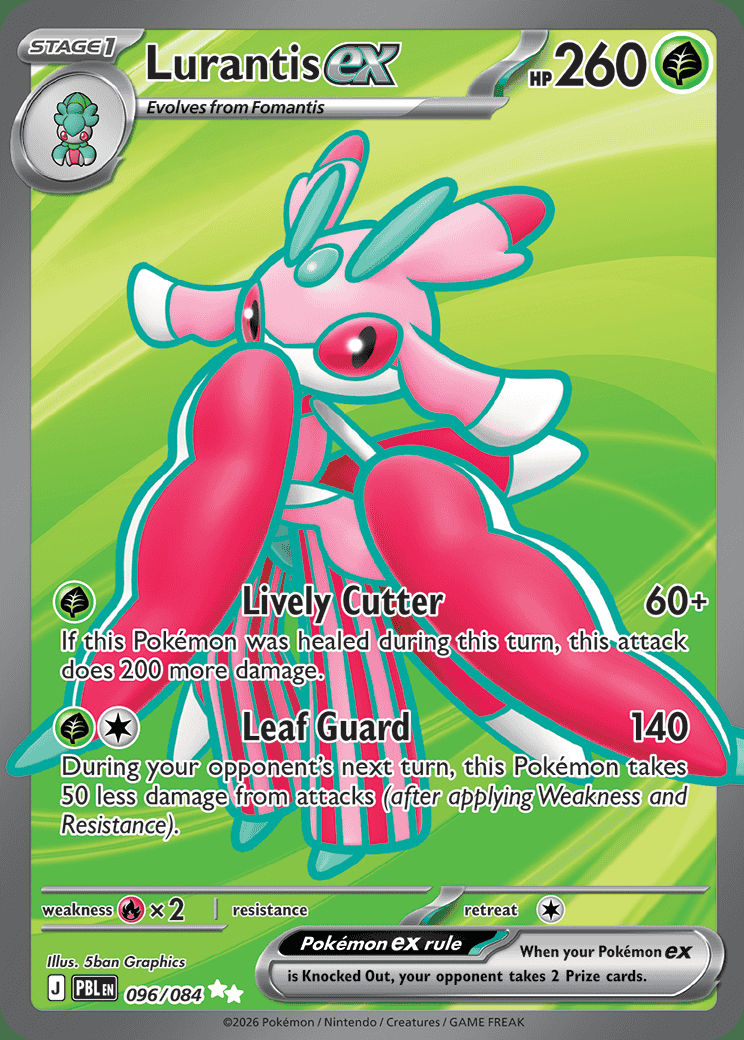 Lurantis ex 096 — Pitch Black (English Pokémon TCG card)