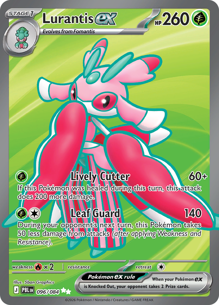 Lurantis ex 096 — Pitch Black (English Pokémon TCG card)