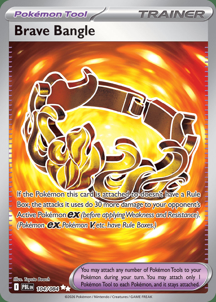 Brave Bangle 104 — Pitch Black (English Pokémon TCG card)