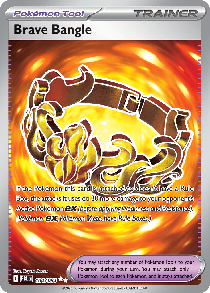 Brave Bangle 104 — Pitch Black (English Pokémon TCG card)
