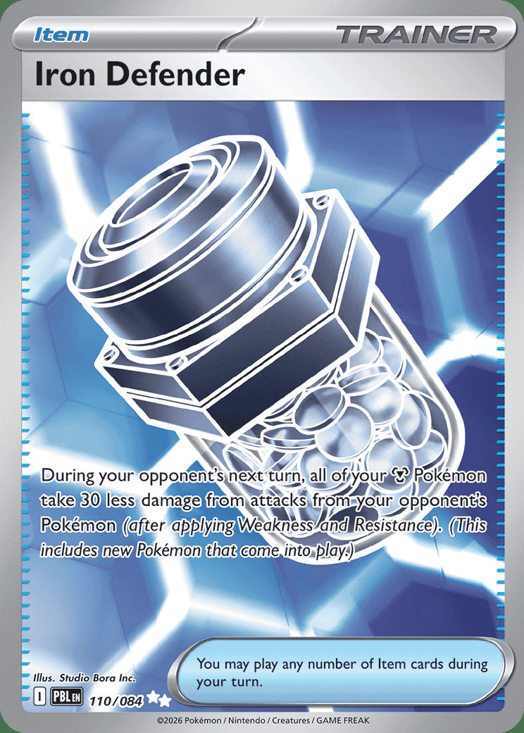 Iron Defender 110 — Pitch Black (English Pokémon TCG card)