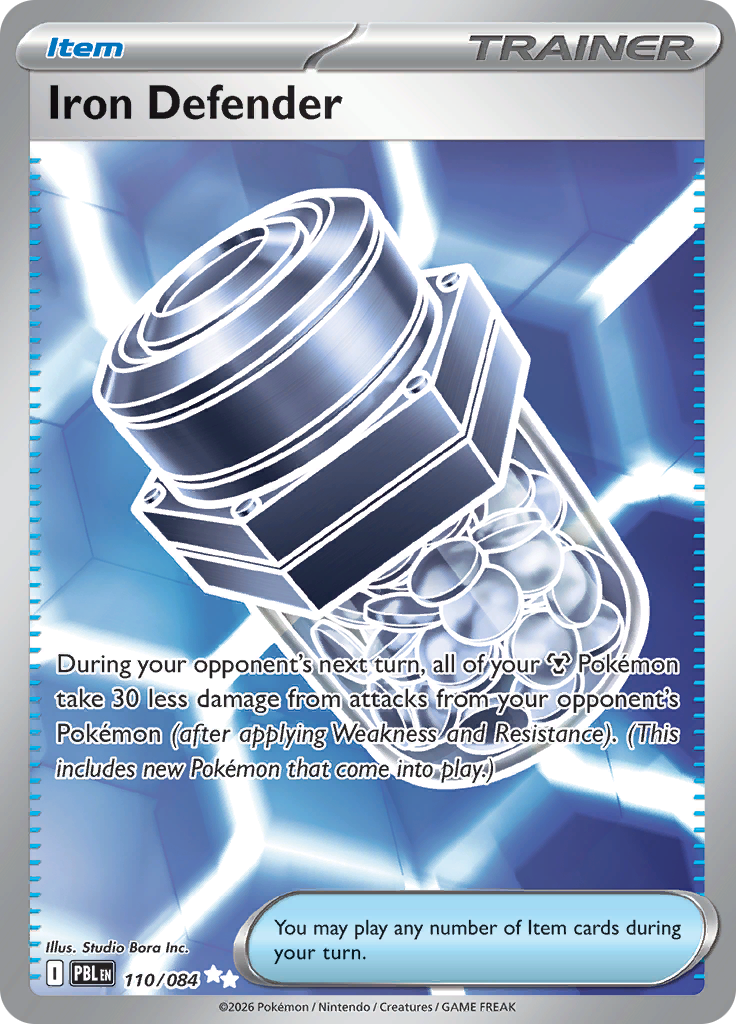 Iron Defender 110 — Pitch Black (English Pokémon TCG card)