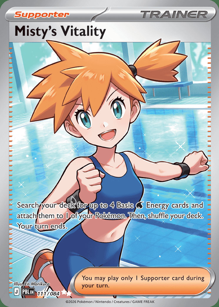 Misty's Vitality 111 — Pitch Black (English Pokémon TCG card)