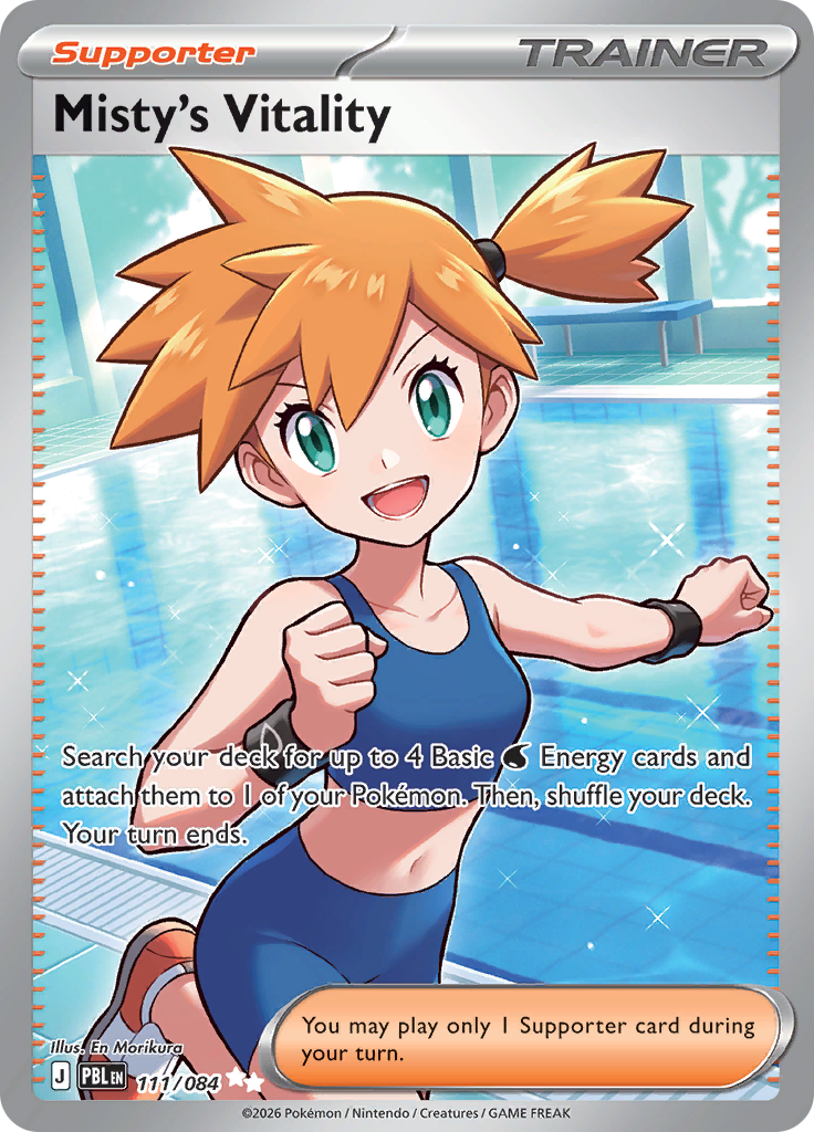 Misty's Vitality 111 — Pitch Black (English Pokémon TCG card)
