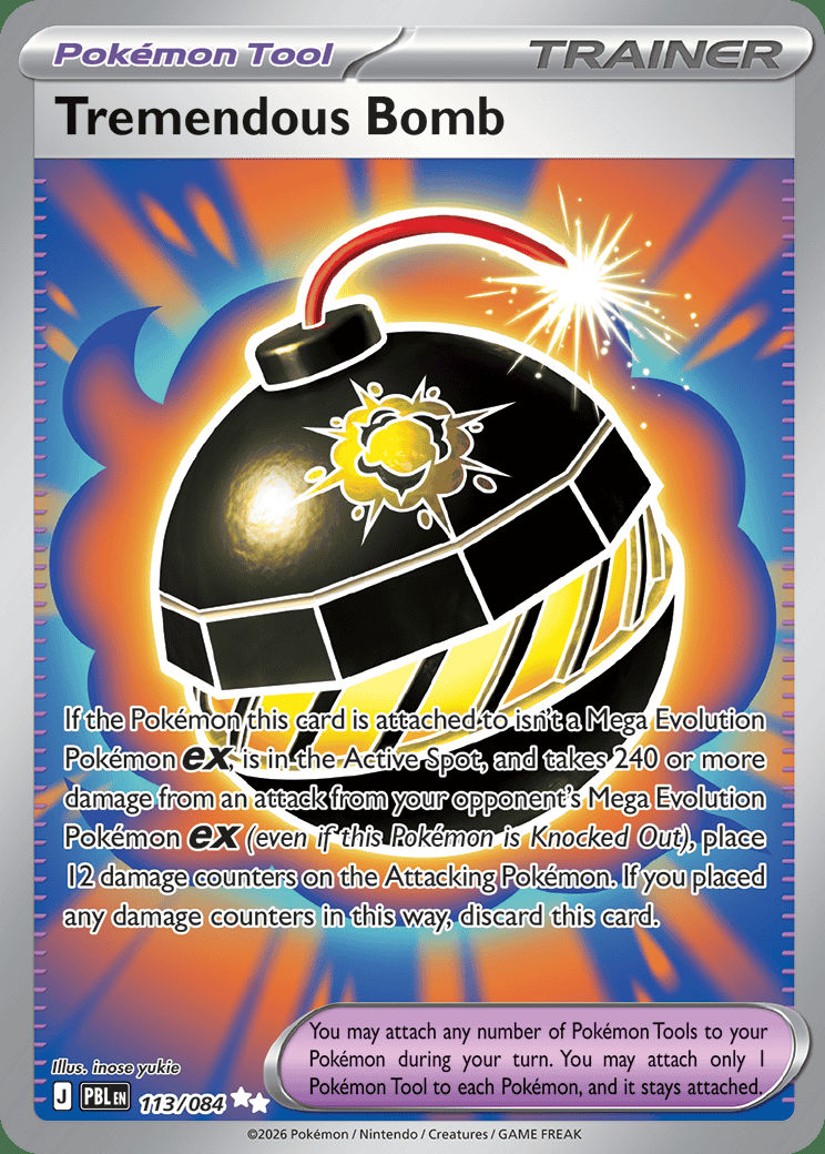 Tremendous Bomb 113 — Pitch Black (English Pokémon TCG card)