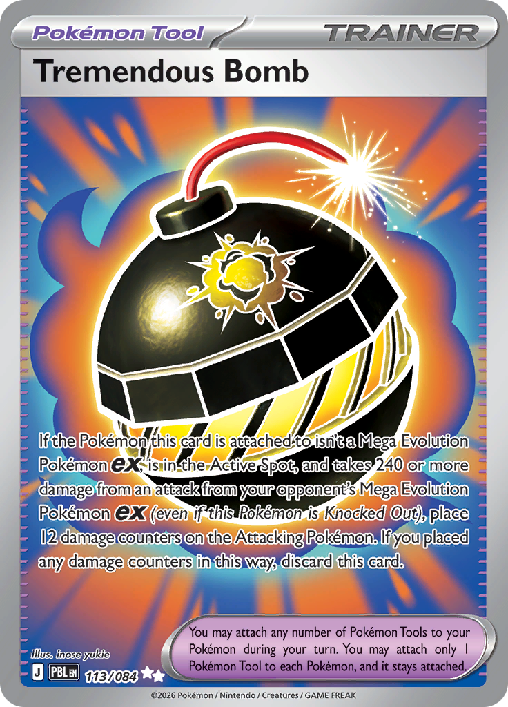 Tremendous Bomb 113 — Pitch Black (English Pokémon TCG card)