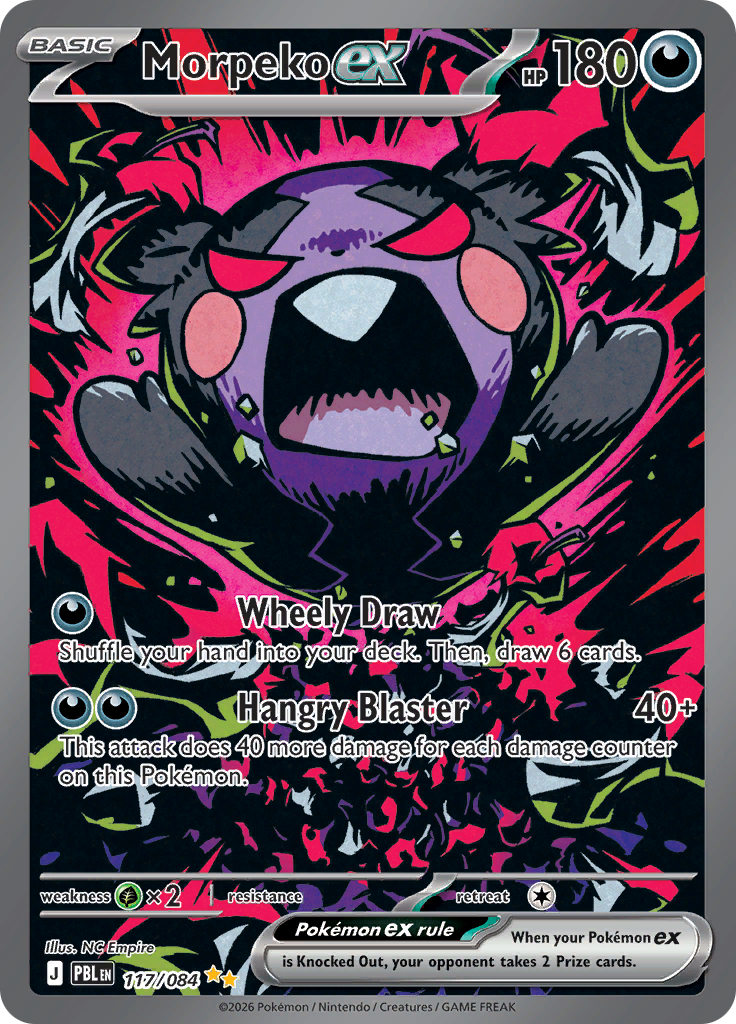 Morpeko ex 117 — Pitch Black (English Pokémon TCG card)