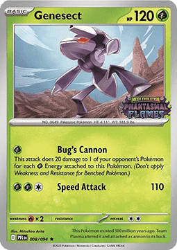 Genesect 008 — Phantasmal Flames: Additionals (English Pokémon TCG card)