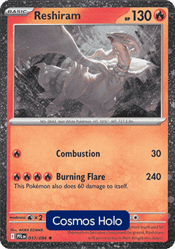 Reshiram 017/094 — Phantasmal Flames: Additionals (English Pokémon TCG card)