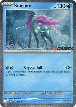 Suicune 026 — Phantasmal Flames: Additionals (English Pokémon TCG card)