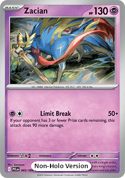 Zacian 045 — Phantasmal Flames: Additionals (English Pokémon TCG card)