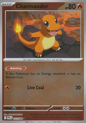 Charmander 011 — Phantasmal Flames: Additionals (English Pokémon TCG card)