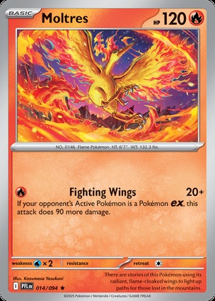 Moltres 014 — Phantasmal Flames: Additionals (English Pokémon TCG card)