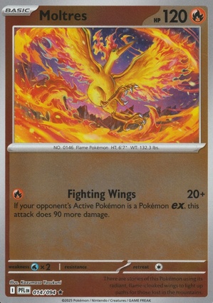 Moltres 014 — Phantasmal Flames: Additionals (English Pokémon TCG card)