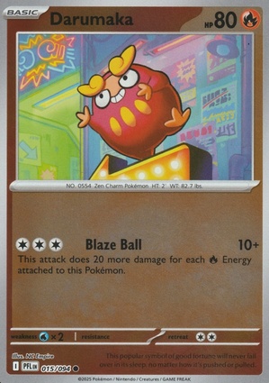 Darumaka 015 — Phantasmal Flames: Additionals (English Pokémon TCG card)