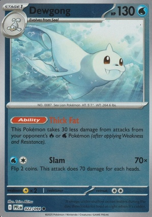 Dewgong 022 — Phantasmal Flames: Additionals (English Pokémon TCG card)