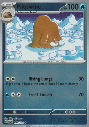 Piloswine 024 — Phantasmal Flames: Additionals (English Pokémon TCG card)