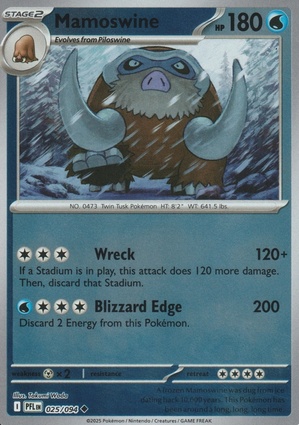 Mamoswine 025 — Phantasmal Flames: Additionals (English Pokémon TCG card)