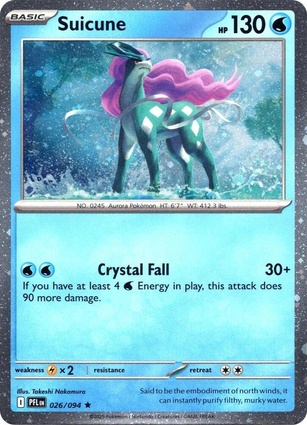 Suicune 026 — Phantasmal Flames: Additionals (English Pokémon TCG card)