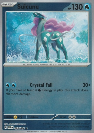 Suicune 026 — Phantasmal Flames: Additionals (English Pokémon TCG card)
