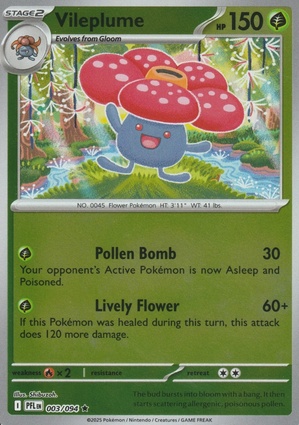 Vileplume 003 — Phantasmal Flames: Additionals (English Pokémon TCG card)