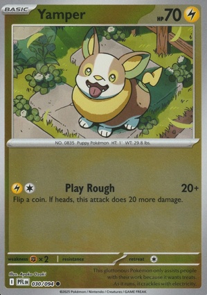 Yamper 030 — Phantasmal Flames: Additionals (English Pokémon TCG card)