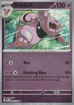 Granbull 038 — Phantasmal Flames: Additionals (English Pokémon TCG card)