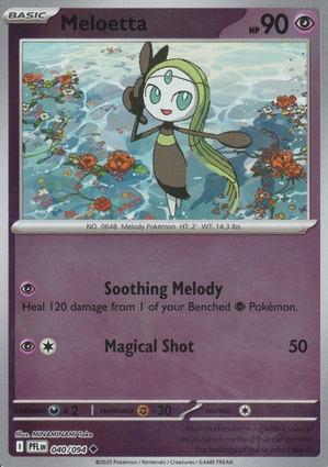 Meloetta 040 — Phantasmal Flames: Additionals (English Pokémon TCG card)
