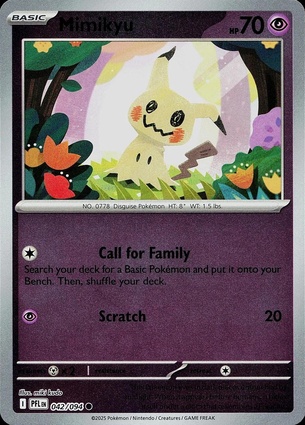 Mimikyu 042 — Phantasmal Flames: Additionals (English Pokémon TCG card)