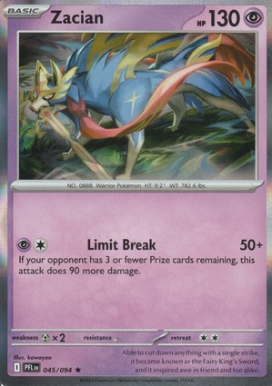 Zacian 045 — Phantasmal Flames: Additionals (English Pokémon TCG card)