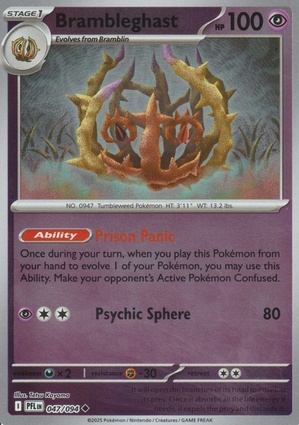 Brambleghast 047 — Phantasmal Flames: Additionals (English Pokémon TCG card)